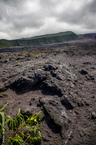 Volcanic landscape on Reunion Island