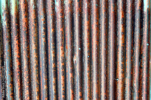 Old galvanized brown paint from rust