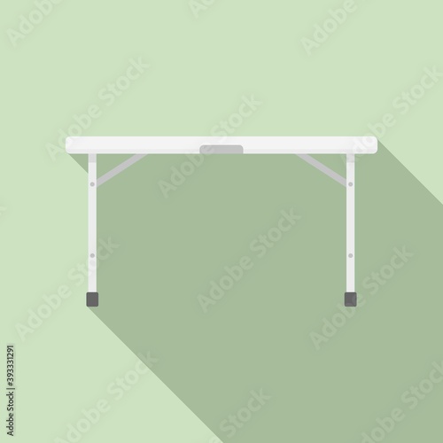 Folding table icon. Flat illustration of folding table vector icon for web design