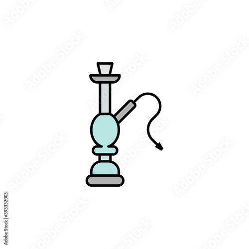 hookah, marijuana outline icon. Can be used for web, logo, mobile app, UI, UX on white background