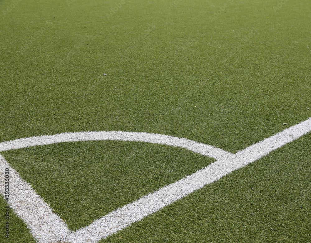 corner of a football field