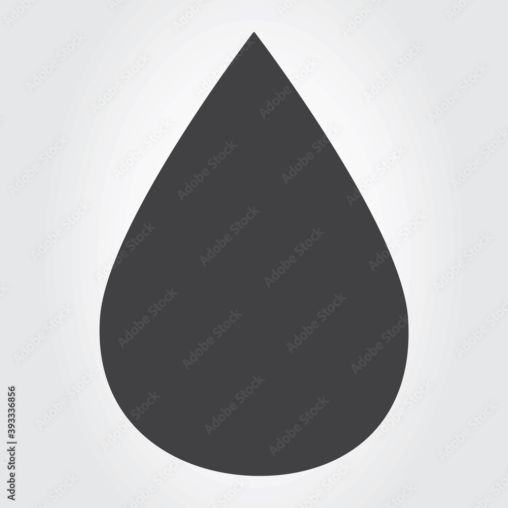 Water drop icon vector isolated on gray background. Water drop icon for web site, app, logo and design template. Water drop icon Water drop icon vector isolated on gray background. Water drop icon for web site, app, logo and design template. Water drop icon