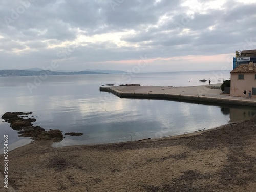 view of the sea and the port