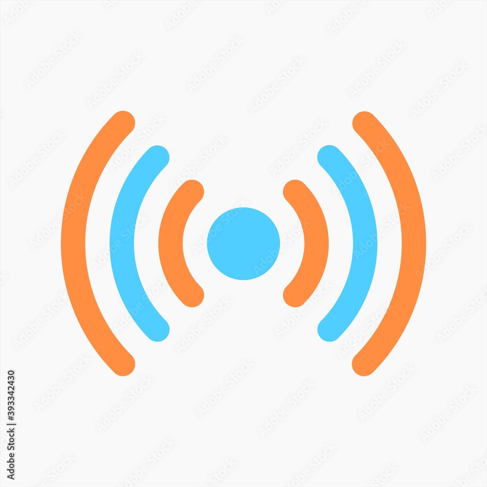 Wifi hotspot tethering icon vector isolated on white background Wifi hotspot tethering icon vector isolated on white background