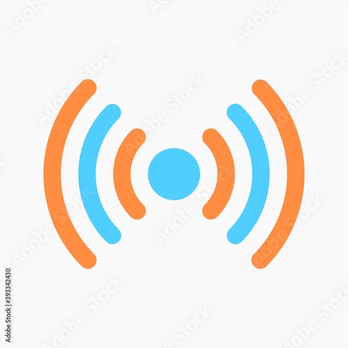 Wifi hotspot tethering icon vector isolated on white background