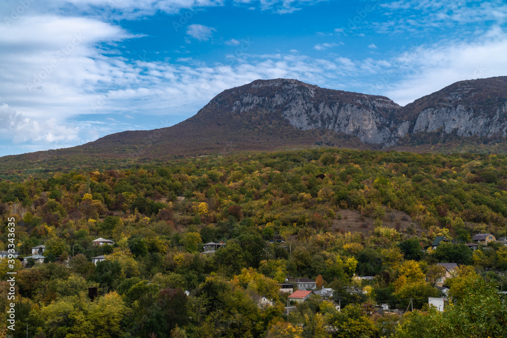 Crimea, view of the village Sokolinoe