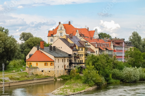 Old castle in the town