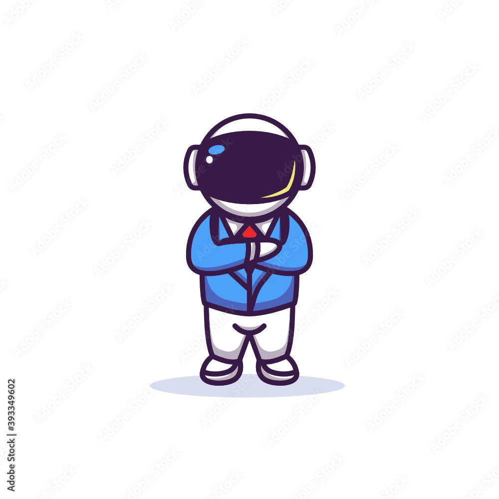 Astronaut with businessman costume