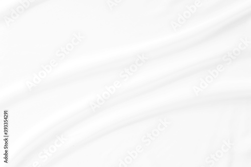 White fabric, cloth soft waves texture background. Soft image.