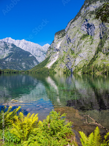 Blick auf den Obersee im Berchtesgadener Land