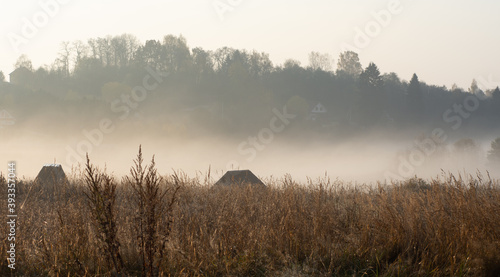 mist over the village, the fog over the forests and rivers