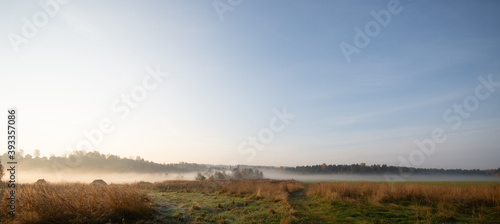 mist over the village, the fog over the forests and rivers
