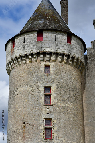 Cere la Ronde, France - july 15 2020 : medieval castle of Montpoupon photo