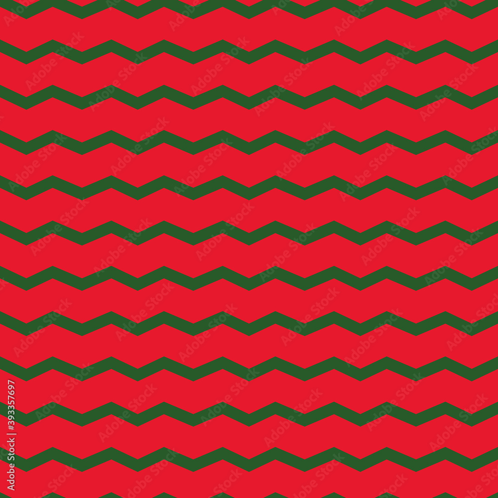 Vector red and green zigzag christmas repeat pattern backcground Vector red and green zigzag christmas repeat pattern backcground