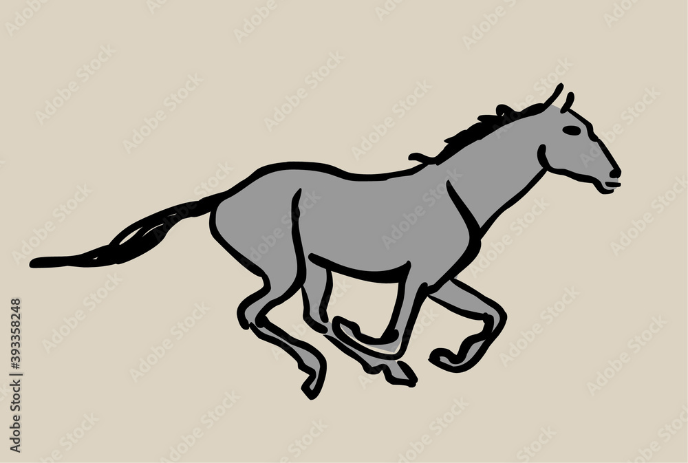 Fototapeta premium Horse illustration