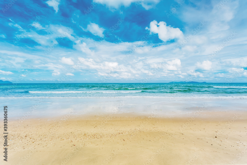 Clean beach on summer season