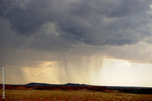 Картината върху платно A rainstorm in the arid Naukluft National Park of Namibia