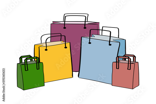 Design Style Set of Paper Bag