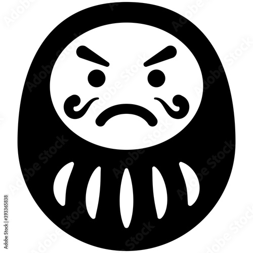 お正月線画アイコン16　達磨