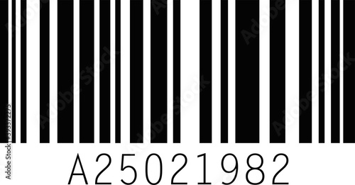 Vector illustration of a barcode emoticon