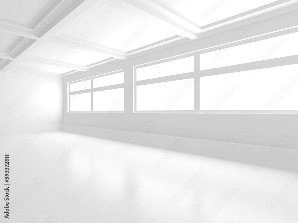 White Modern Background. Abstract Room Interior Concept White Modern Background. Abstract Room Interior Concept