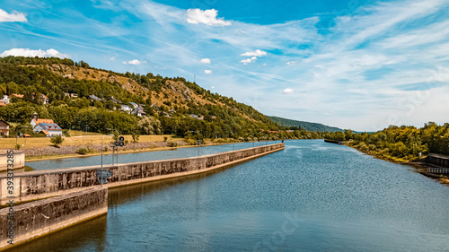 Beautiful view near the famous Befreiungshalle, Kelheim, Danube, Bavaria, Germany photo