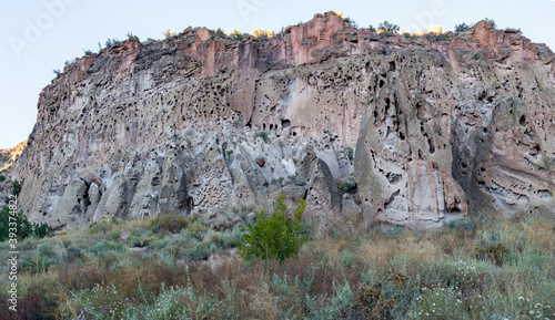 Eroded Sandstone Rocks at Frijoles Canyon