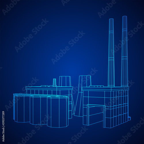 Industrial building factorie facilitie power plant