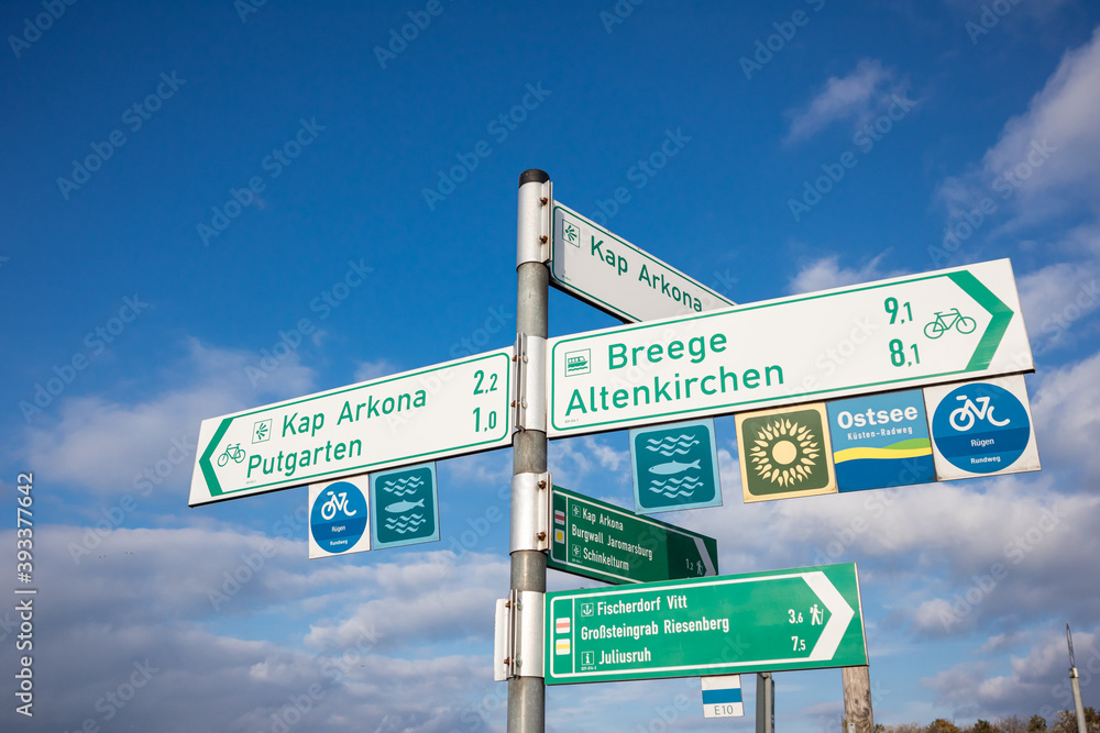 Fototapeta premium Wanderwege auf Rügen
