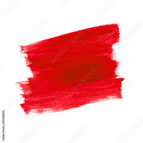 Logo red brush stroke painted background. Perfect design for headline and sale banner. 