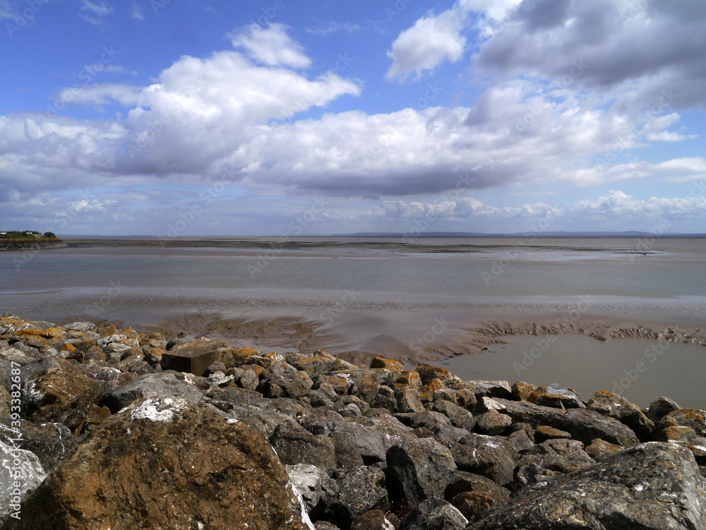 The Bristol Channel from Cardiff Bay, UK. The Bristol Channel from Cardiff Bay, UK.