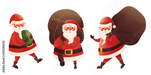Cartoon character Santa Claus