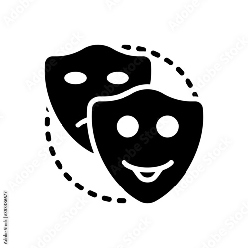 Black solid icon for pretend