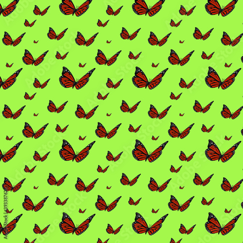 BUTTERFLY GRAPHIC  VECTOR PATTERN 