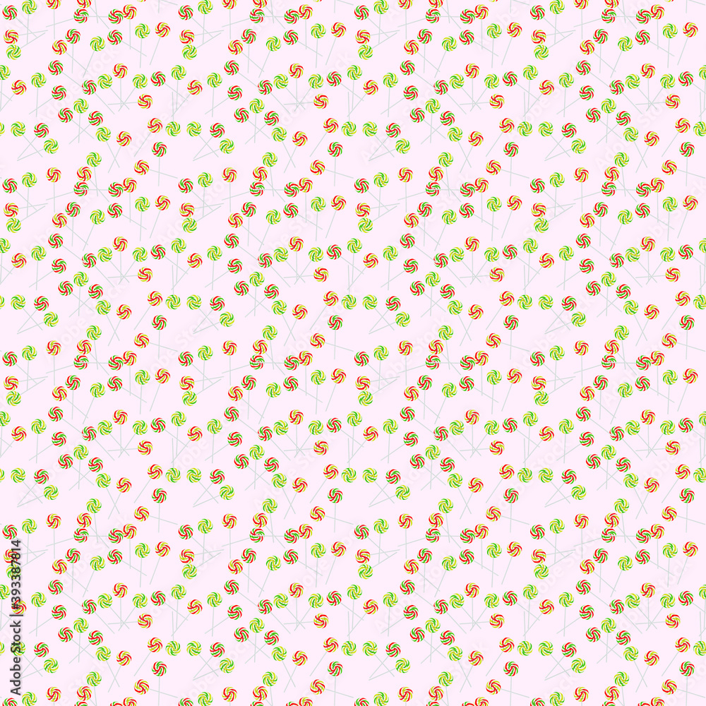 COLORFUL LOLIPOP VECTOR PATTERN 