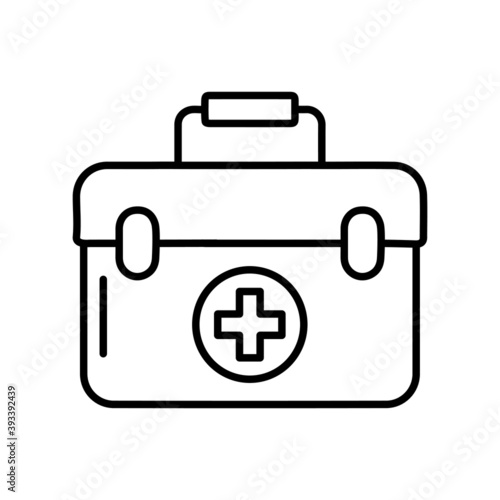 first aid kit line icon
