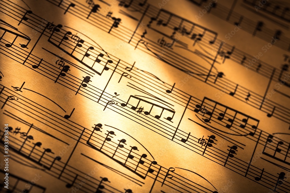 Sheet music. Sheet music.