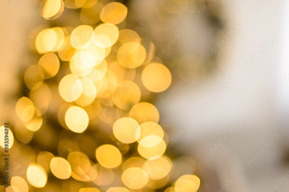 Obraz premium Christmas defocus festive design, defocused garland lights, bokeh effect