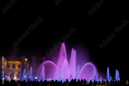The Famous Magic fountain in Barcelona, Spain.
