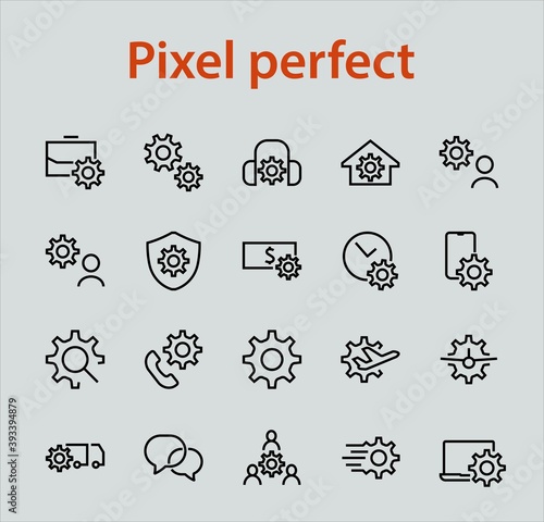 A simple set of settings and options related to Vector Line Icons. Contains icons such as set time, business, phone, and more. Editable Stroke.. 480x480