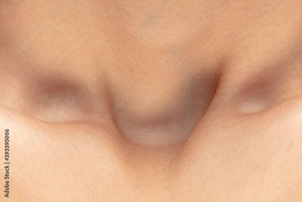 Collarbones. Close up portrait of beautiful jewish female model. Parts of face and body. Beauty, fashion, skincare, cosmetics, wellness concept. Well-kept skin aesthetic, fresh look, details. Collarbones. Close up portrait of beautiful jewish female model. Parts of face and body. Beauty, fashion, skincare, cosmetics, wellness concept. Well-kept skin aesthetic, fresh look, details.