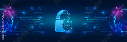 Data protection, privacy, and internet security concept. Cybersecurity for business and internet project. Vector illustration of data security services.