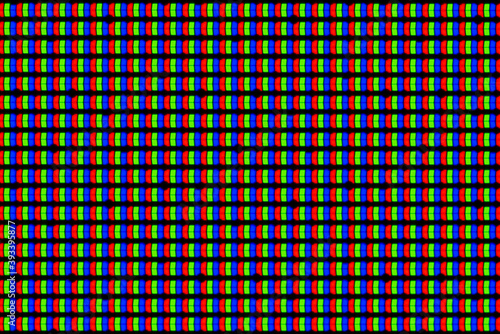 Close-up of a high resolution computer display. IPS panel. TFT-LCD.