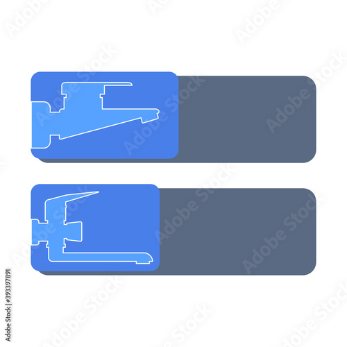 Set of vector icons, logos of water faucets for the kitchen and bathroom. Design element for signboard, nameplate or other use with space for text or inscription. Line drawing. Outline vector icons.