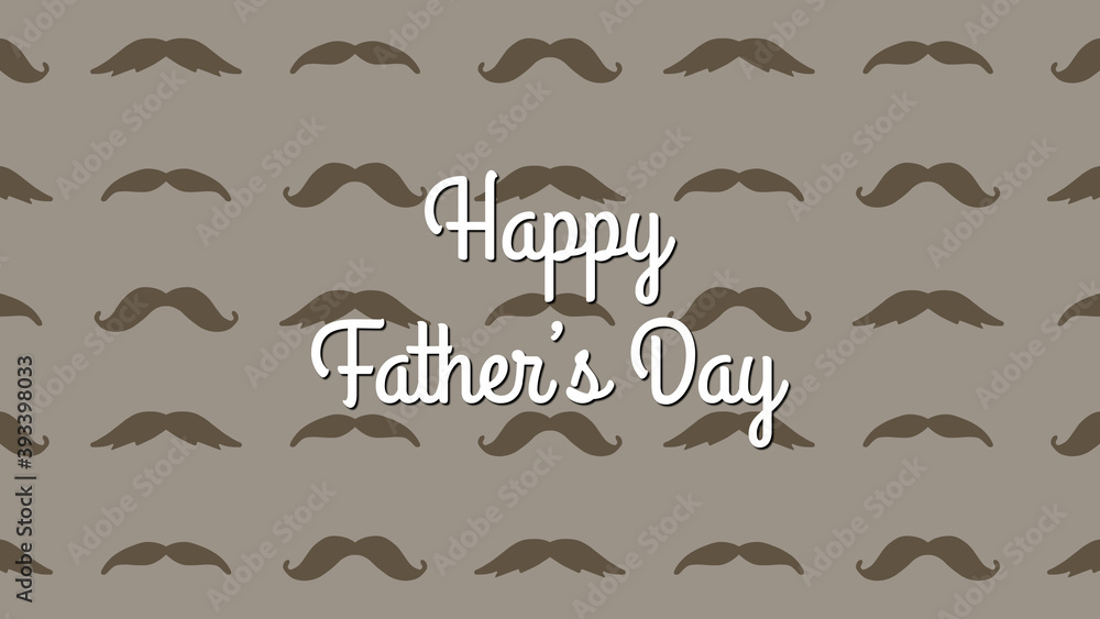 Happy Father’s Day celebration background with mustache in background Happy Father’s Day celebration background with mustache in background