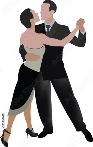 couple of dancers engaged in dance couple of dancers engaged in dance