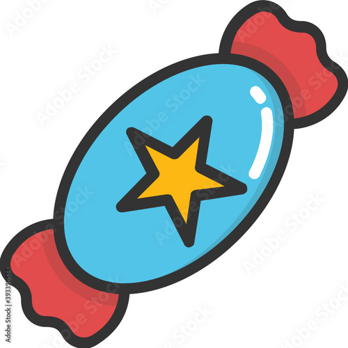 
Toffee Vector Icon
