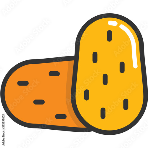 
Peanut Vector Icon
