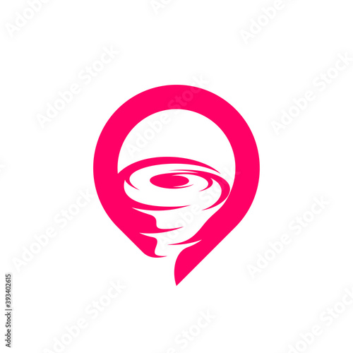 Point Tornado logo vector template, Creative Twister logo design concepts, icon symbol