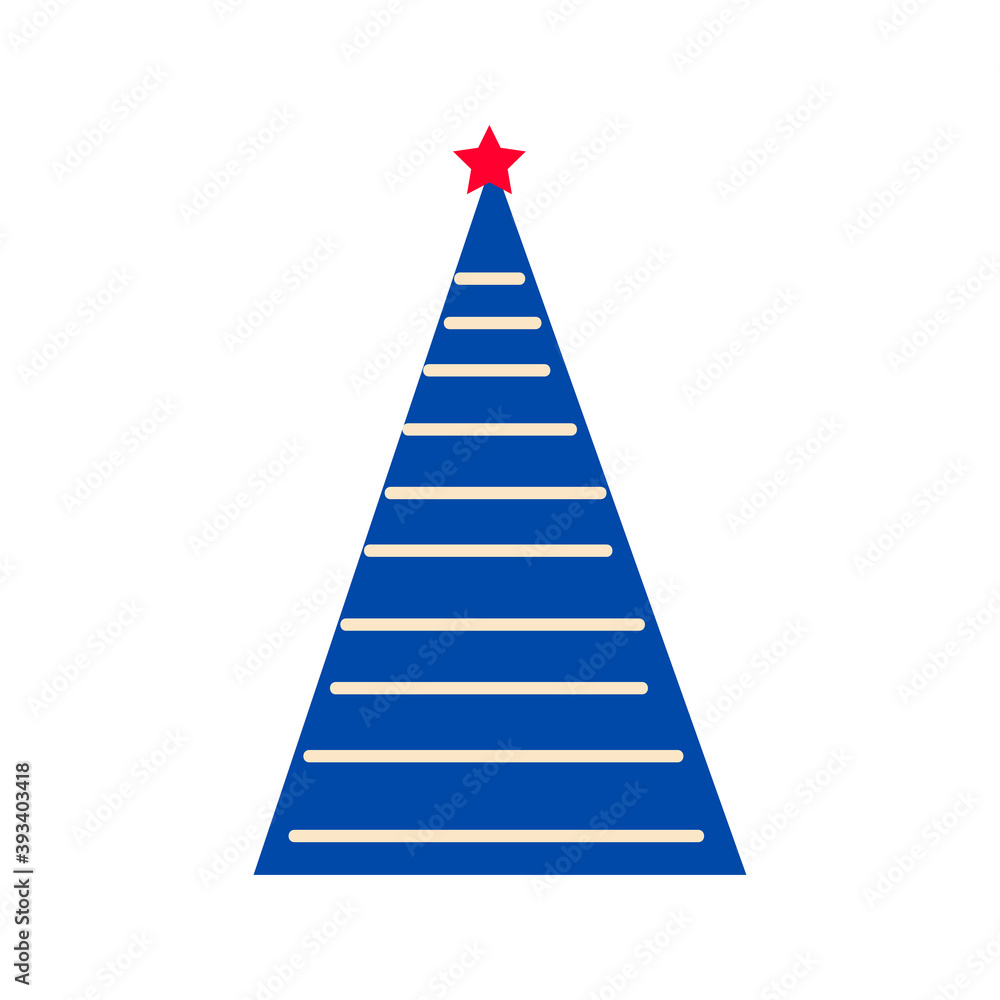 Christmas tree as symbol of Happy New Year, Merry Christmas holiday celebration. Vector illustration on isolated white background. Sparkle light decoration. Bright shiny design illustration. Christmas tree as symbol of Happy New Year, Merry Christmas holiday celebration. Vector illustration on isolated white background. Sparkle light decoration. Bright shiny design illustration.